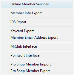 export menu